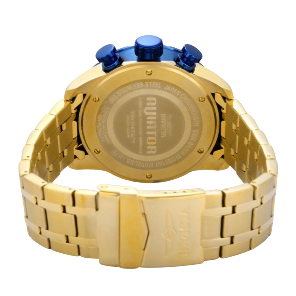 •The Aviator• Invicta Aviator Men's Watch - 48mm, Gold Watch - Picture 2 of 3